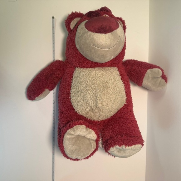 Disney Parks Lotso Plush Bear Toy Story Strawberry Scented Stuffed Animal - Picture 6 of 9